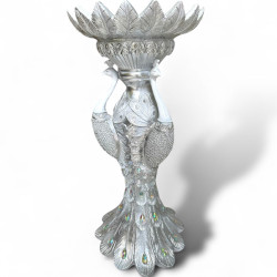 Pedestal figura de pavos...