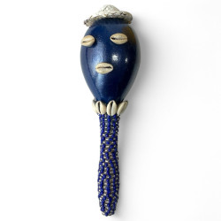 Maraca decorada para Yemaya