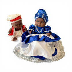 Pareja muñecos ibeyi color