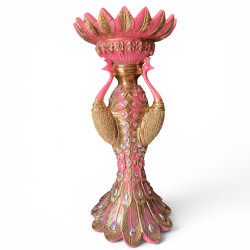 Pedestal figura de pavos...