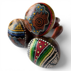 Maraca decorada Eleggua,...